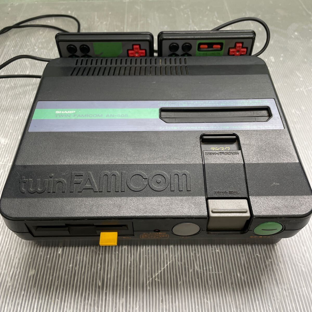 ジャンク品】FC AN-505-BK ツインファミコン 黒 連射 ディスクシステム