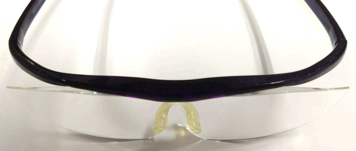 ◇ Hazuki ハズキルーペ 1.6X 眼鏡 メガネ 拡大鏡 紫 パープル ケース付き ◇_10