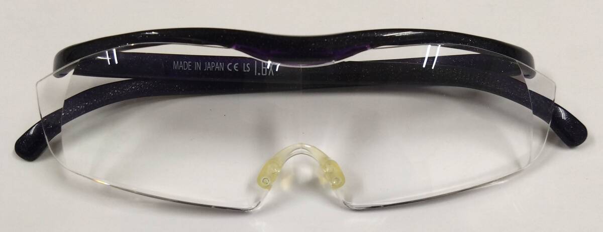 ◇ Hazuki ハズキルーペ 1.6X 眼鏡 メガネ 拡大鏡 紫 パープル ケース付き ◇_2
