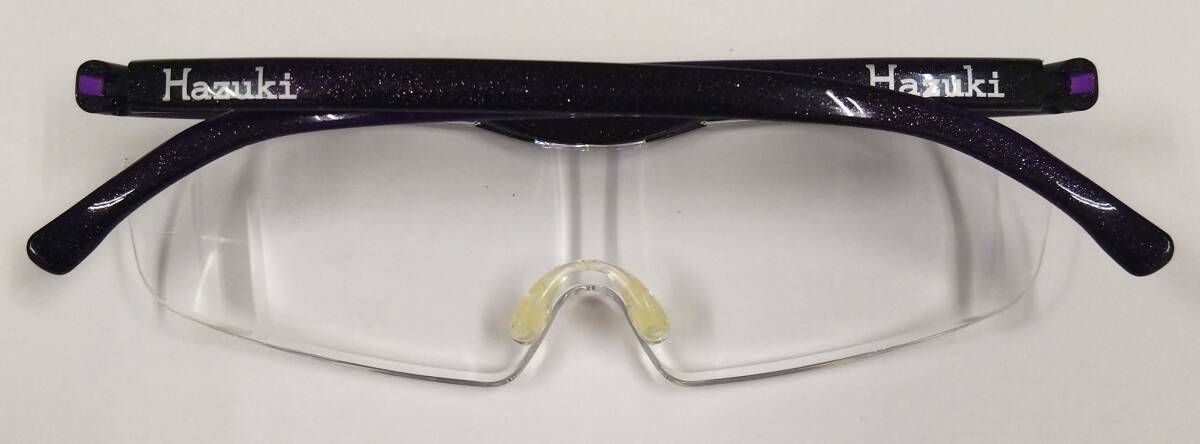 ◇ Hazuki ハズキルーペ 1.6X 眼鏡 メガネ 拡大鏡 紫 パープル ケース付き ◇_3
