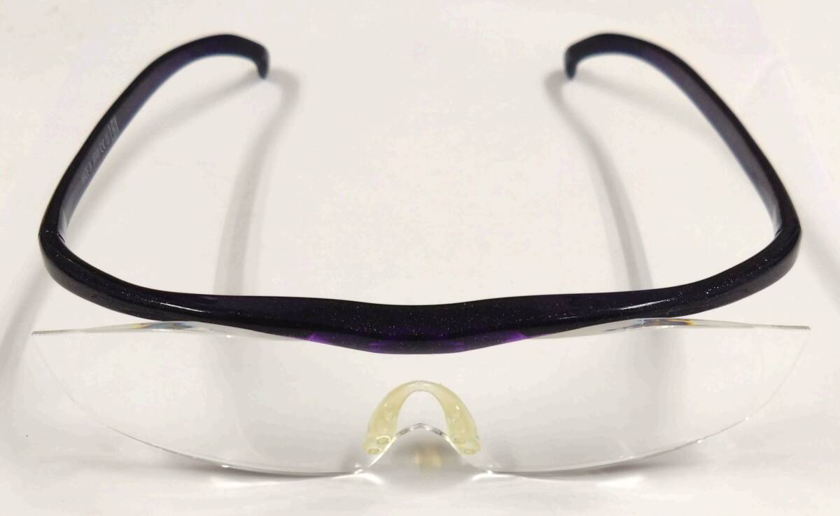 ◇ Hazuki ハズキルーペ 1.6X 眼鏡 メガネ 拡大鏡 紫 パープル ケース付き ◇_4