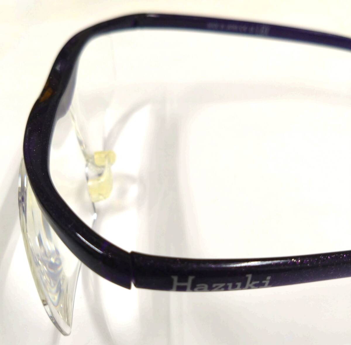 ◇ Hazuki ハズキルーペ 1.6X 眼鏡 メガネ 拡大鏡 紫 パープル ケース付き ◇_7
