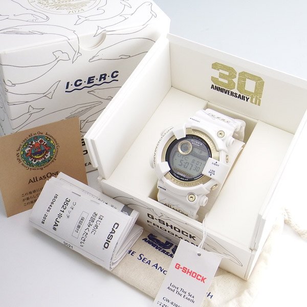 未使用品 30周年 CASIO G-SHOCK FROGMAN GW-8201K-7JR ICERC Japan