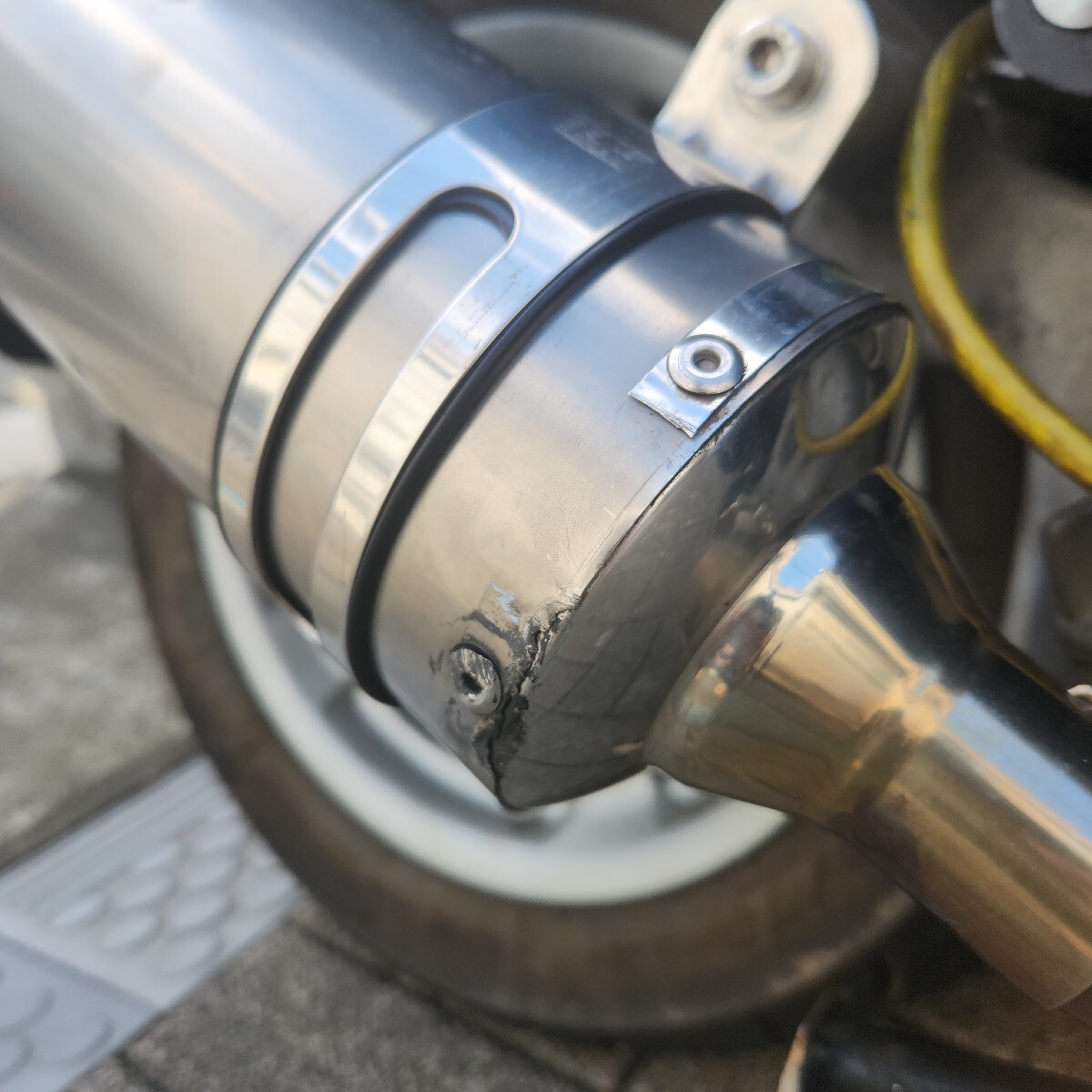マジェスティ125 ヨシムラ チタンマフラー(マフラー本体（社外