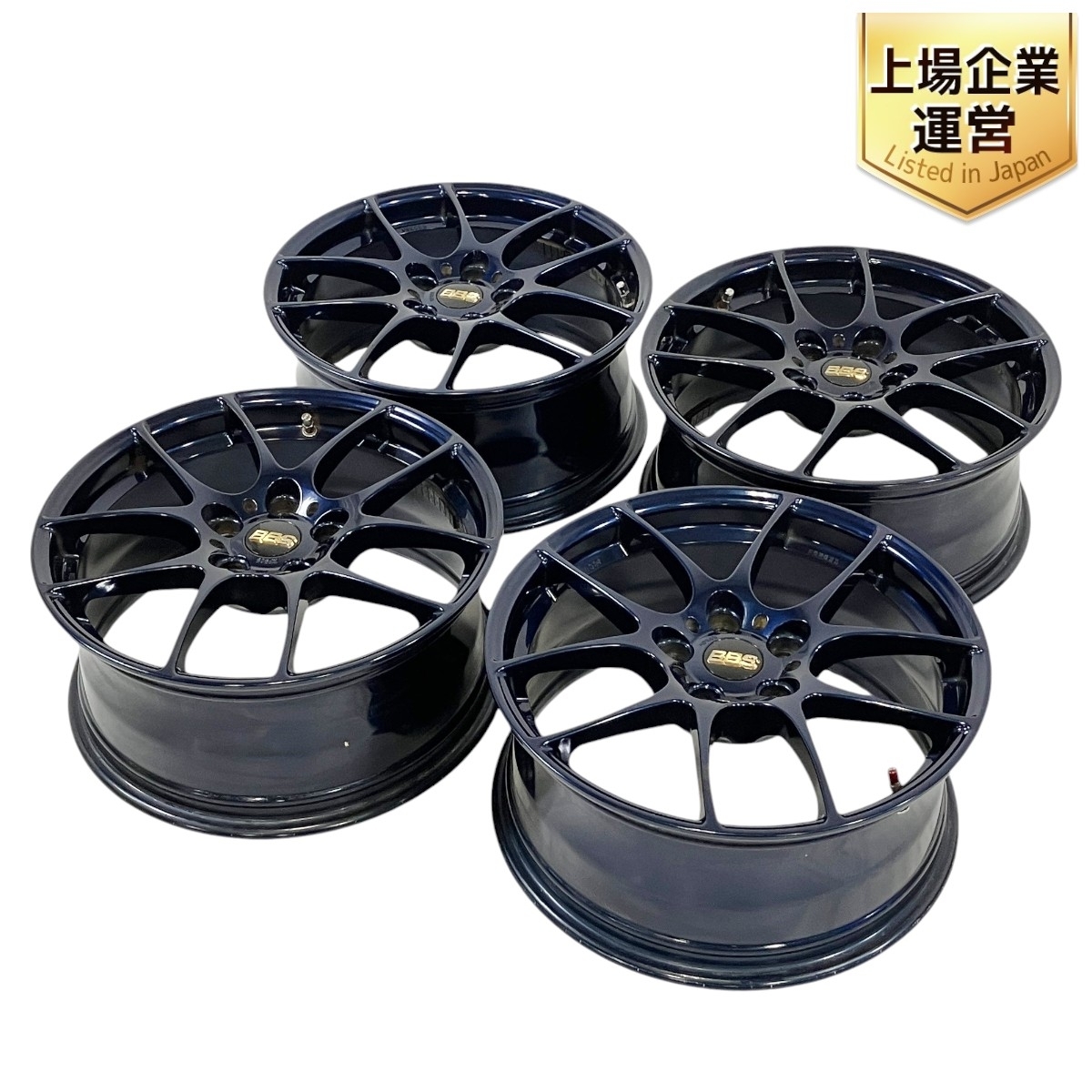 引取限定】 BBS RF505 ホイール 17x7 1/2 17インチ 5穴 ブルー 自動車 