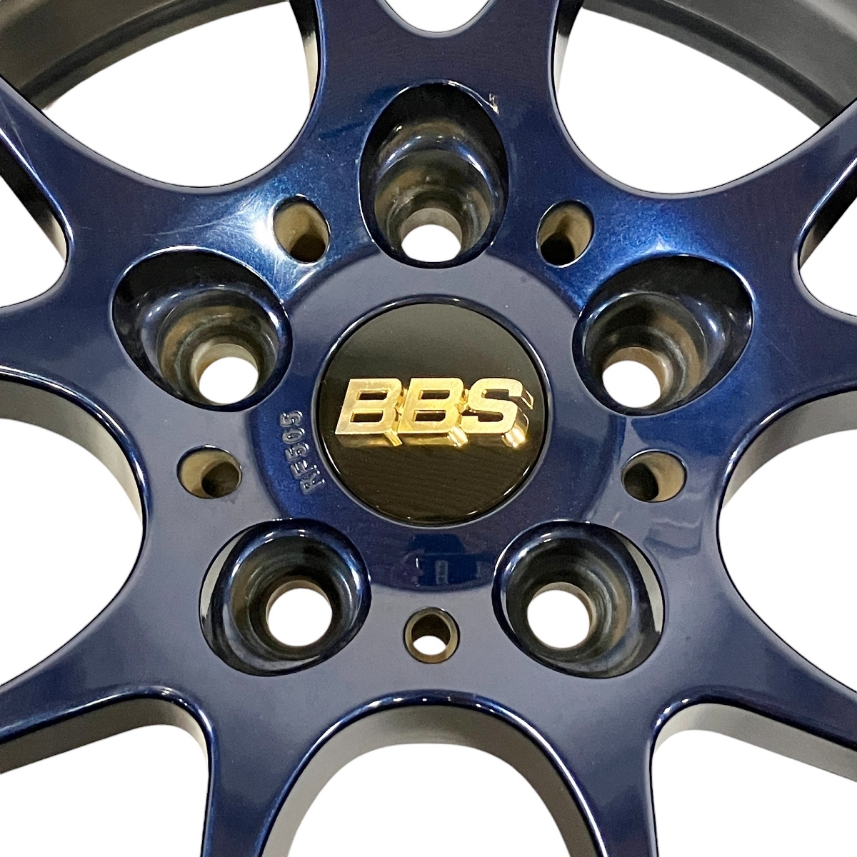 引取限定】 BBS RF505 ホイール 17x7 1/2 17インチ 5穴 ブルー 自動車 