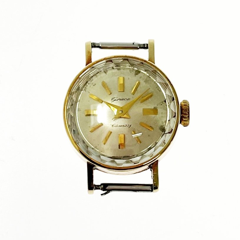Grace グレース Citizen K14WG 手巻き 腕時計 ヴィンテージ 1円スタート】【アンティーク】CITIZEN シチズン Grace グレース 9.4g