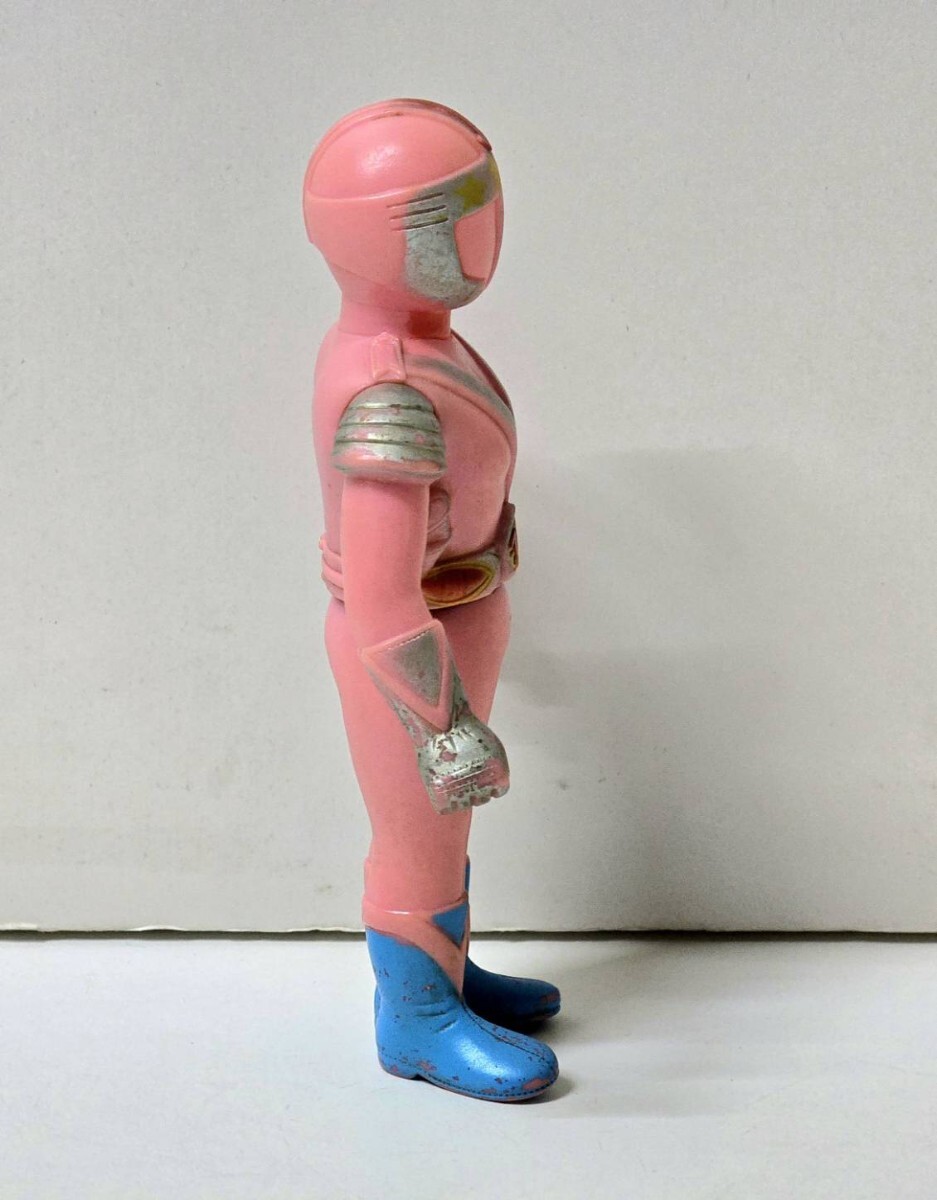 236 ブルマァク 円盤戦争 バンキッド スワン　ピンク 当時物 ソフビ 人形_4