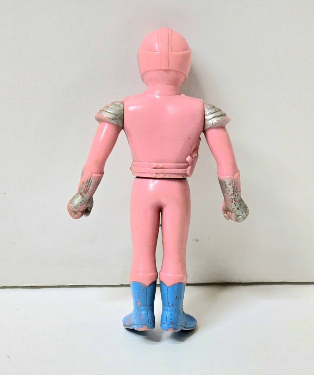236 ブルマァク 円盤戦争 バンキッド スワン　ピンク 当時物 ソフビ 人形_5