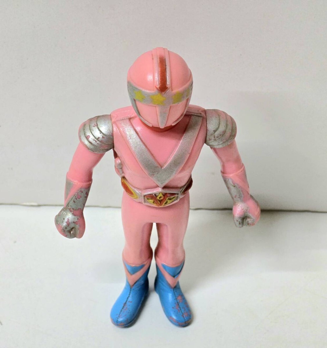236 ブルマァク 円盤戦争 バンキッド スワン　ピンク 当時物 ソフビ 人形_6