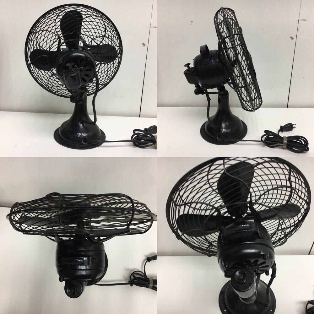 昭和 レトロ 古い 鉄製 扇風機 芝浦製作所 C-7032 4枚羽 交流電気扇