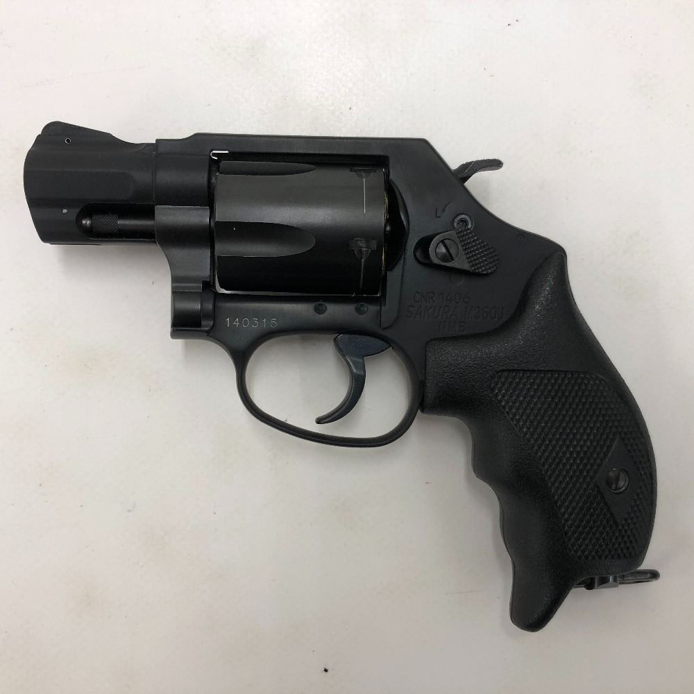 02w07012★1円~ ジャンク TANAKA タナカワークス S&W M360J SAKURA HW ガスリボルバー 18才以上対象 箱あり ※動作未確認 ジャンク品_2