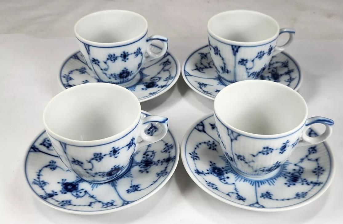 ロイヤルコペンハーゲン　グラデーションブルー　ポットセット　アンティーク 美術品・アンティーク・コレクション ロイヤルコペンハーゲン