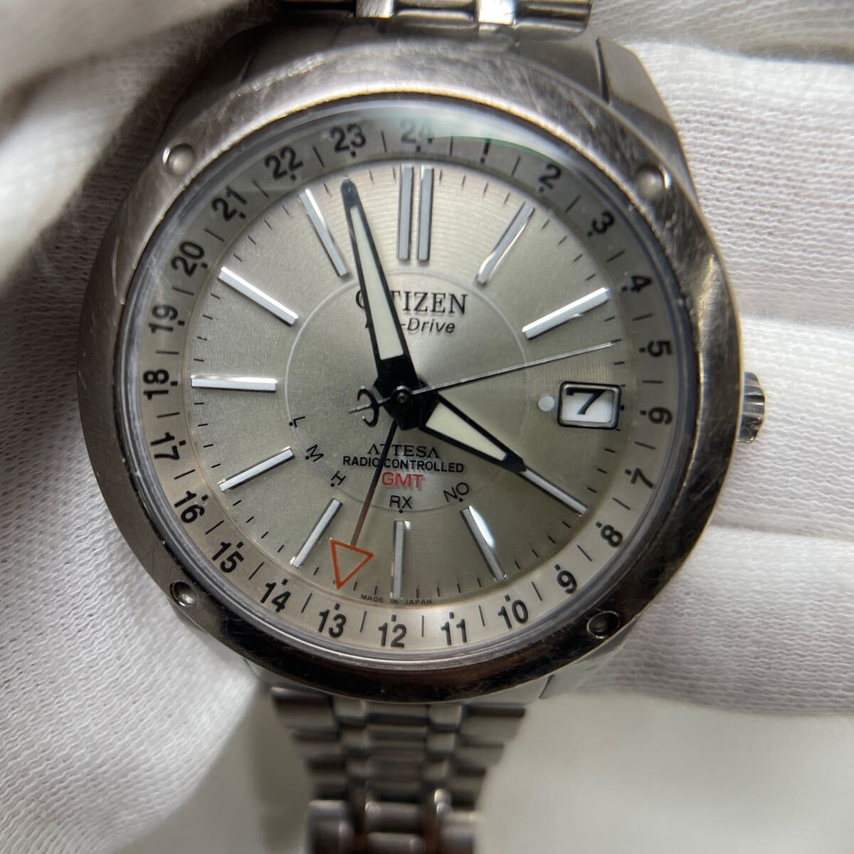 G◎ CITIZEN シチズン エコドライブ GMT ATTESA H116-T012612 GN-4W-S