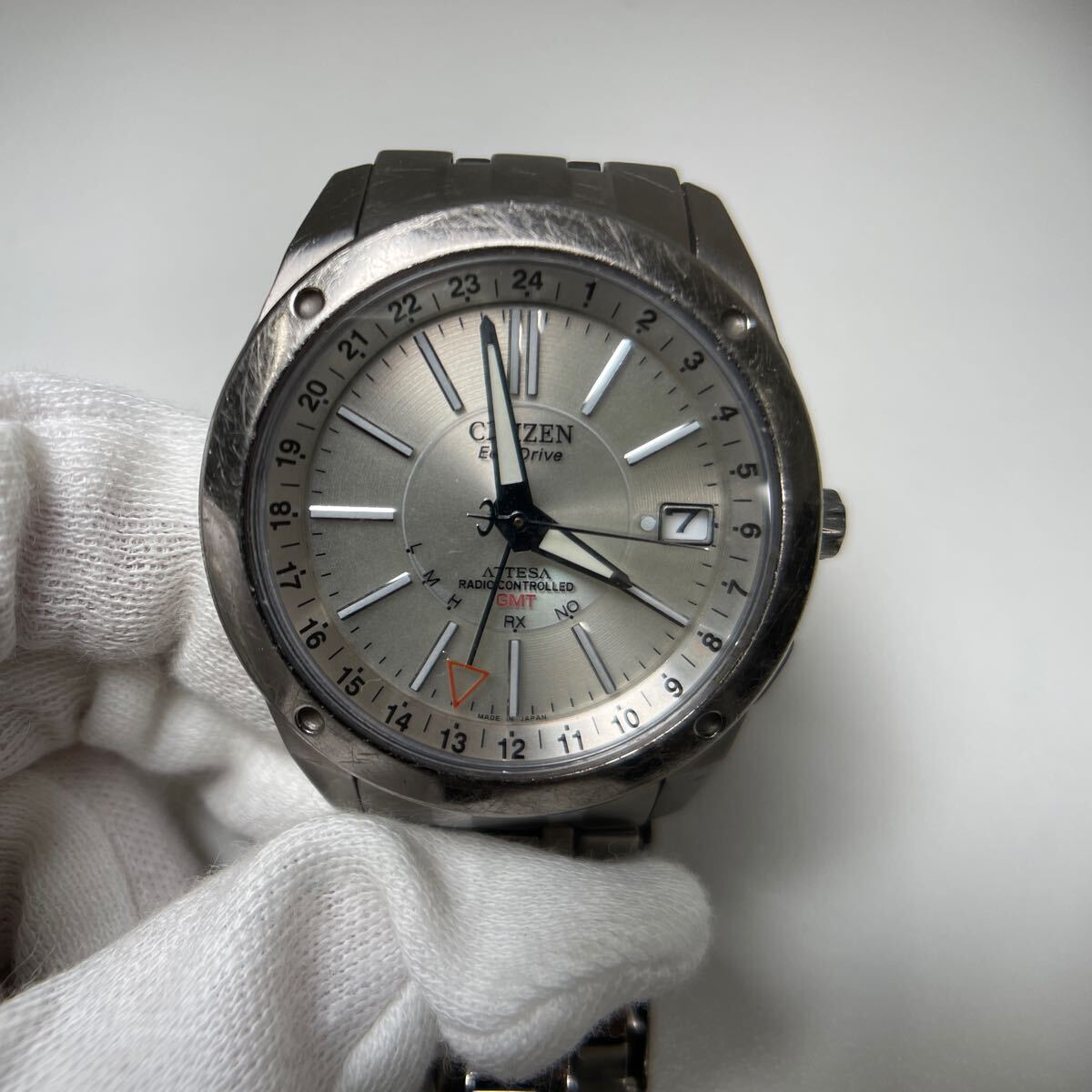 G◎ CITIZEN シチズン エコドライブ GMT ATTESA H116-T012612 GN-4W-S