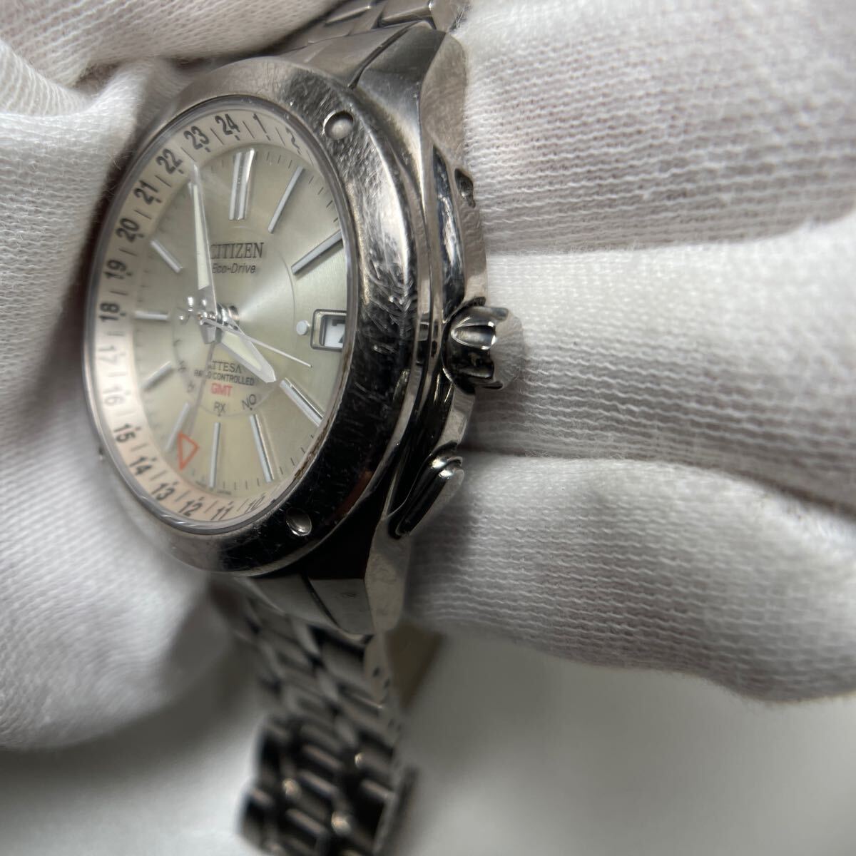 G◎ CITIZEN シチズン エコドライブ GMT ATTESA H116-T012612 GN-4W-S