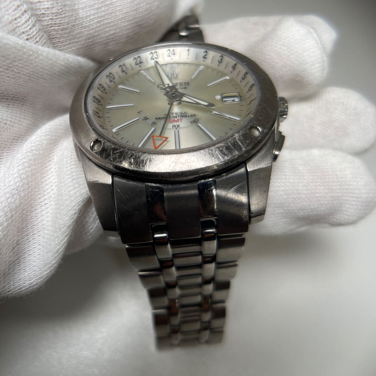 G◎ CITIZEN シチズン エコドライブ GMT ATTESA H116-T012612 GN-4W-S