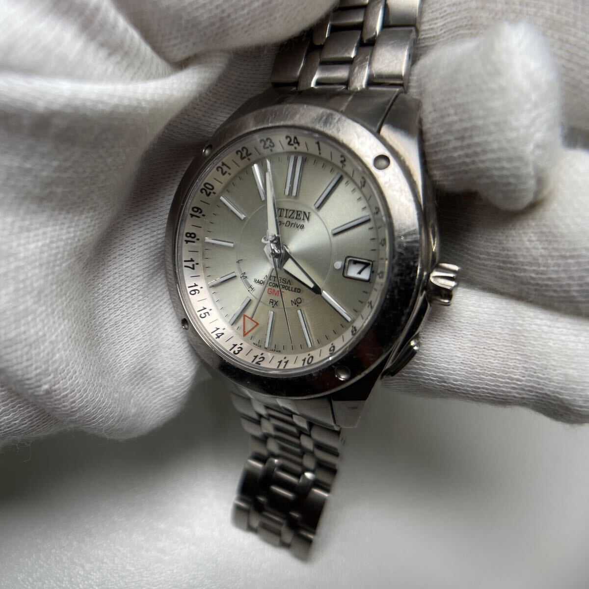 G◎ CITIZEN シチズン エコドライブ GMT ATTESA H116-T012612 GN-4W-S