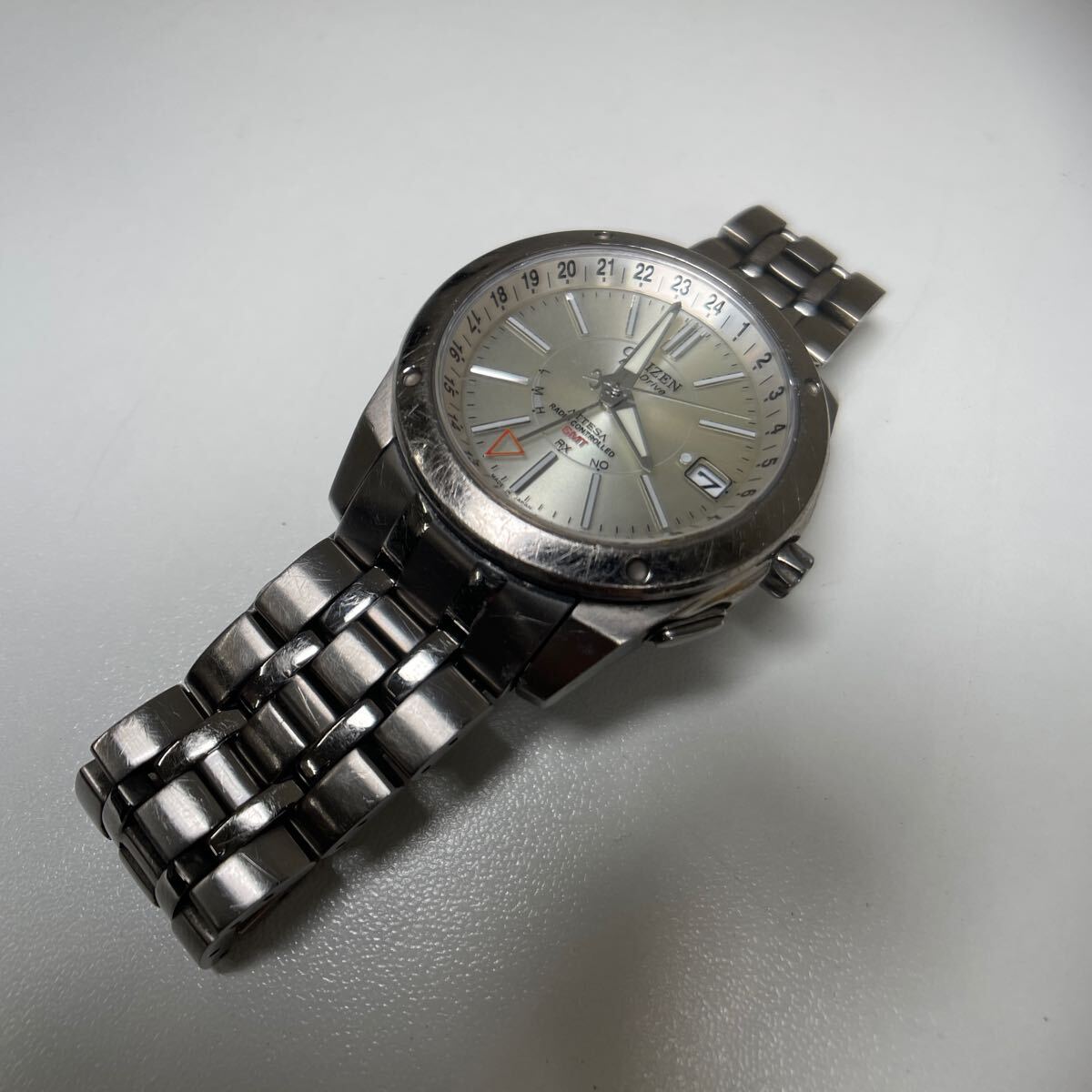 G◎ CITIZEN シチズン エコドライブ GMT ATTESA H116-T012612 GN-4W-S