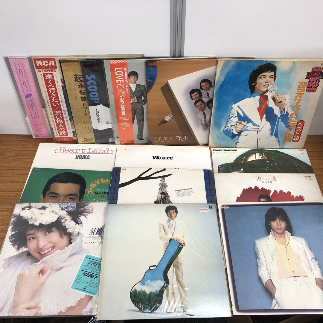 ■02)【同梱不可】邦楽などのLPレコードまとめ売り約95点大量セット/矢沢永吉/吉川晃司/薬師丸ひろ子/松田聖子/さだまさし/C_3
