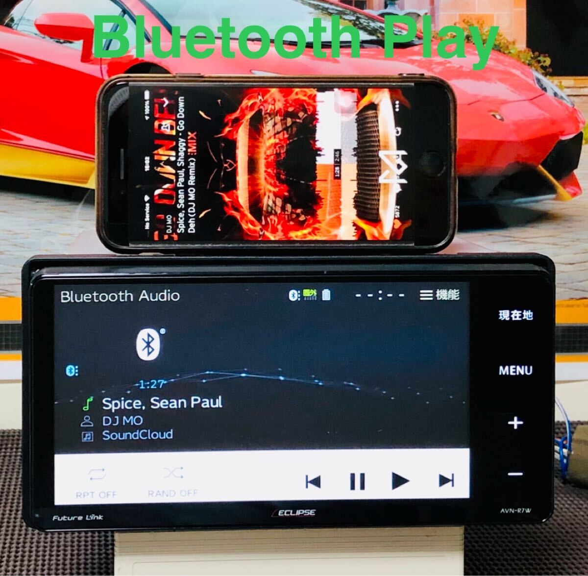 【保証付動作】 ECLIPSEイクリプスメモリーナビ【AVN-R7W】4×4地デジフルセグTV/Bluetooth/WiFi/USB/CD/DVD/SD再生_6