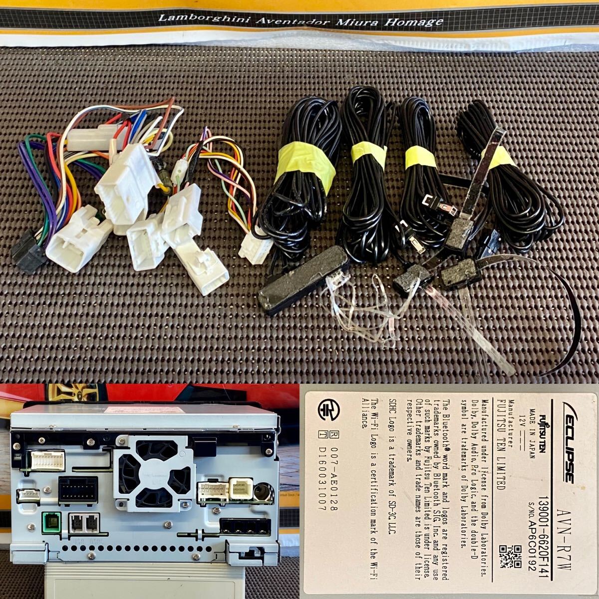 【保証付動作】 ECLIPSEイクリプスメモリーナビ【AVN-R7W】4×4地デジフルセグTV/Bluetooth/WiFi/USB/CD/DVD/SD再生_9