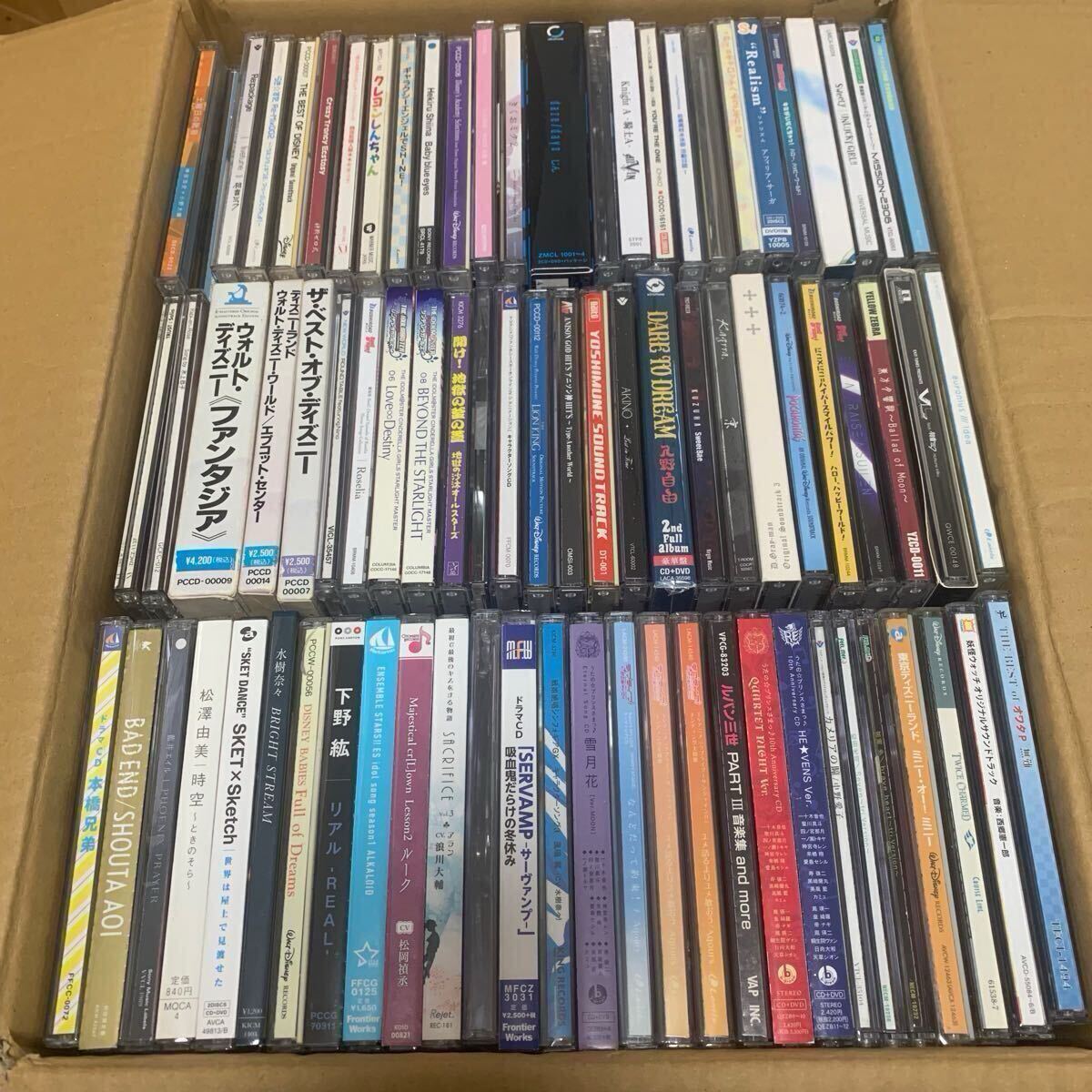 1円スタート】【未検品】アニメCD まとめ売り 約800枚 100サイズ 5箱