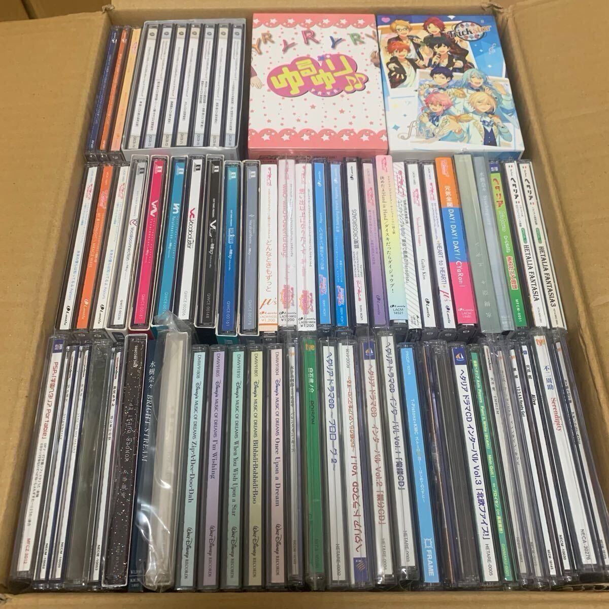 1円スタート】【未検品】アニメCD まとめ売り 約800枚 100サイズ 5箱