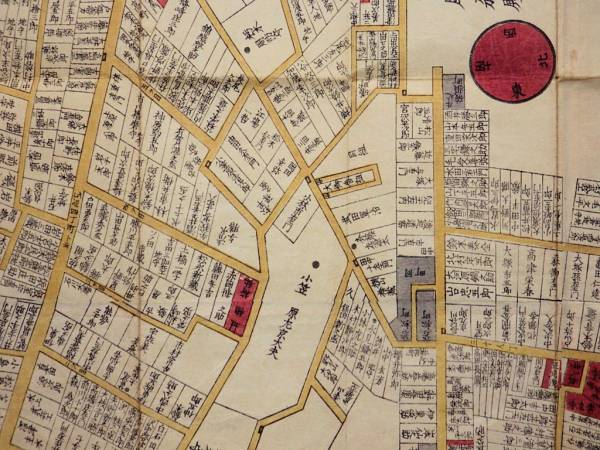 本 江戸切絵図【大久保】尾張屋清七 古地図
