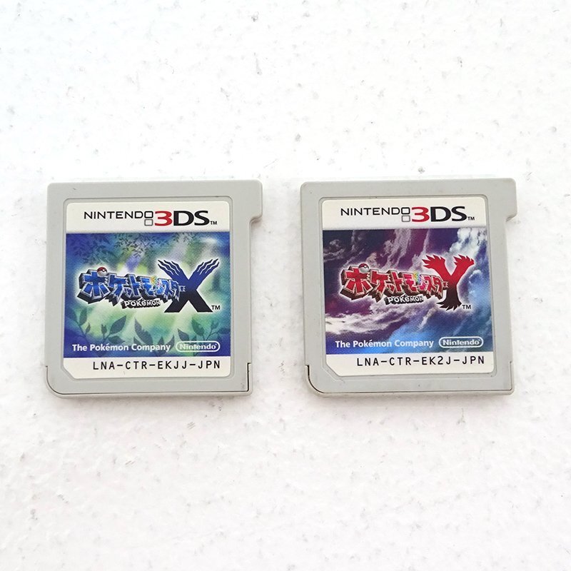 ☆中古☆3DSソフト ポケットモンスター X ポケットモンスター Y 計2本