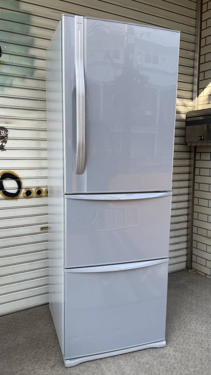 No.1213】東芝 ノンフロン冷凍冷蔵庫 GR-D38N 3ドア 375L 2011年製 中古品