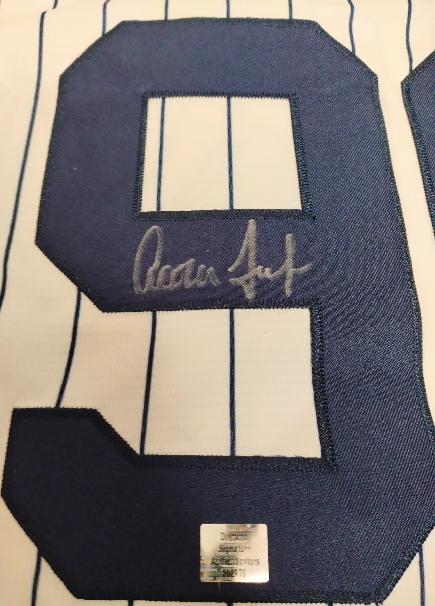 アーロン・ジャッジ 直筆サイン タグ付 ユニフォーム ニューヨークヤンキース MLB 大谷翔平 ライバル スーパースター レア品 COA_2