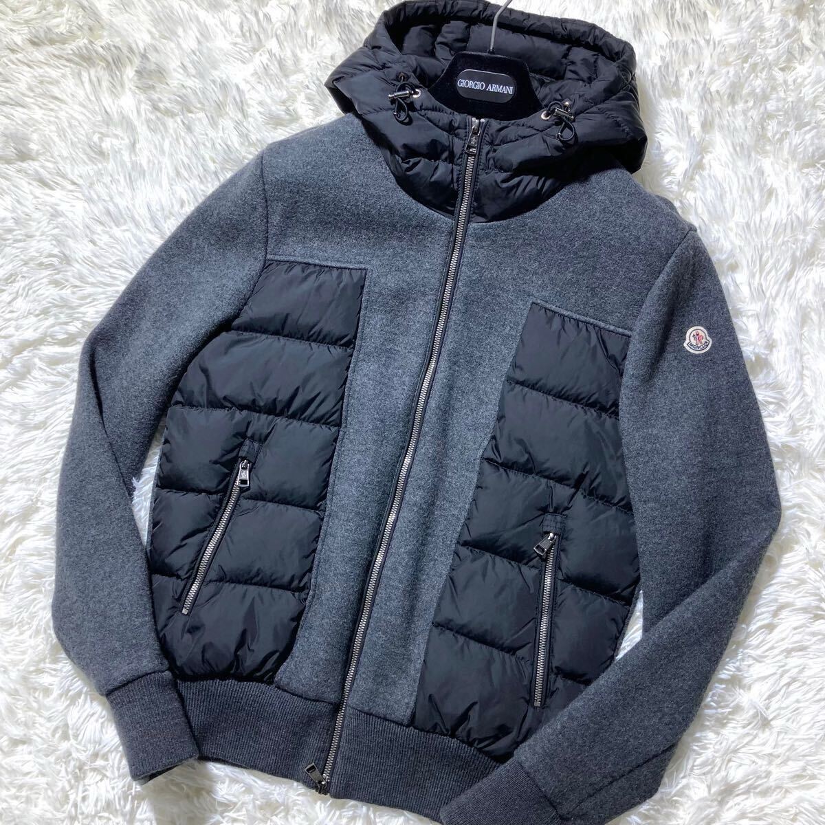 モンクレール【頂点!!!圧倒的最高級!!極美品!!】 MONCLER ニットダウン