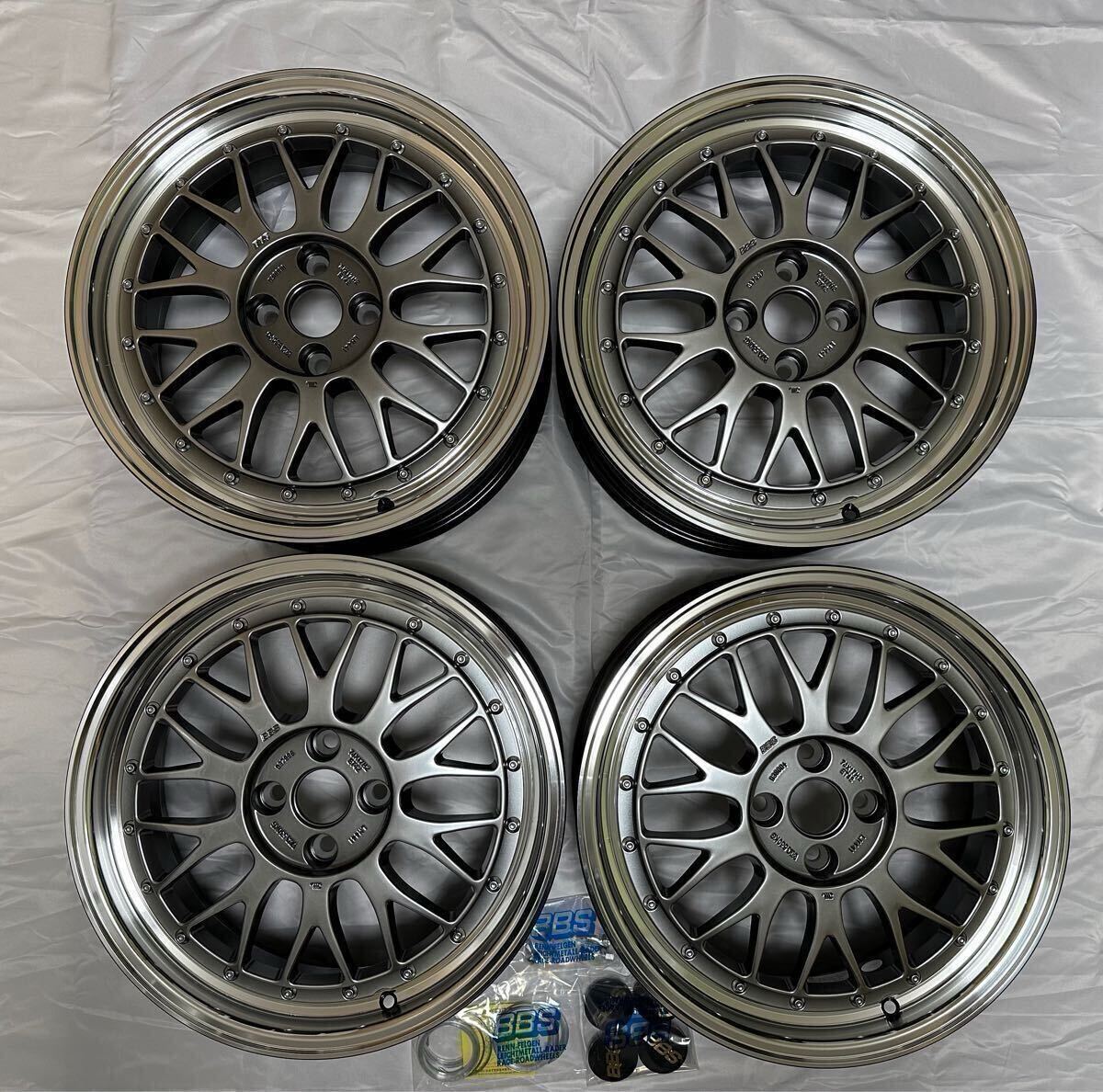 BBS LM LM441 17インチ 7.0J 4H100 +42 ダイヤモンドブラック ブラック 