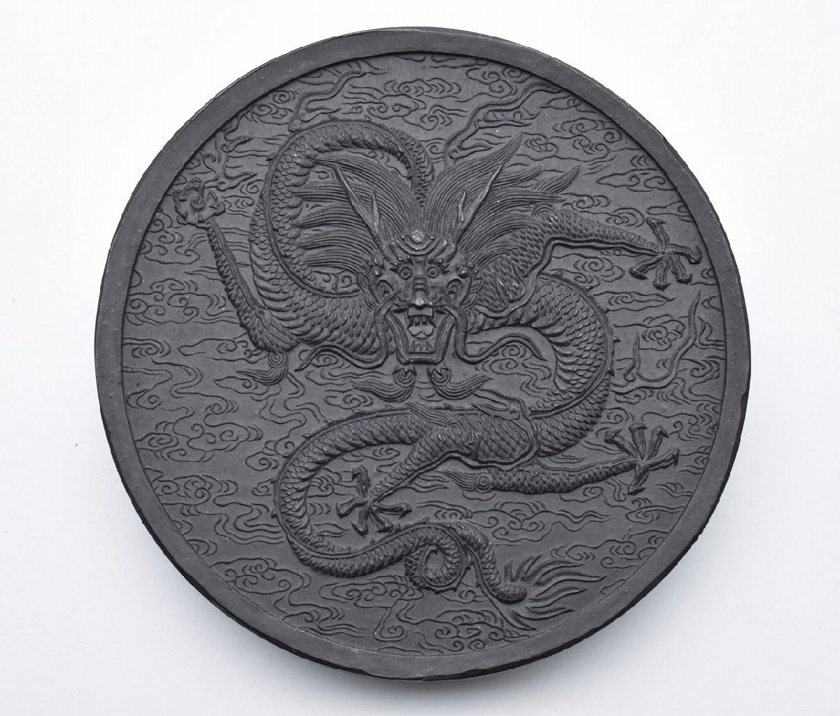 竜F560◇未使用 呉竹精昇堂 千寿墨 霊龍 1点 約129g 書画墨 古墨 和墨