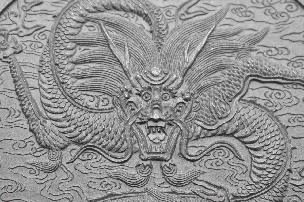 竜F560◇未使用 呉竹精昇堂 千寿墨 霊龍 1点 約129g 書画墨 古墨 和墨
