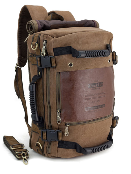 アウトドアにも!軽量+頑丈キャンバス3way帆布ボストンバッグ/198