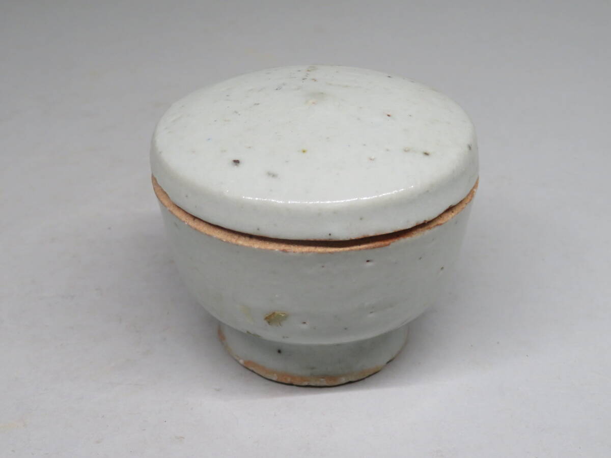 朝鮮美術　李朝　高麗白磁　徳利　時代箱付　M　R7461 李朝/高麗 特集出品】李朝白磁盒子 朝鮮古陶磁器/李朝時代 朝鮮美術lot