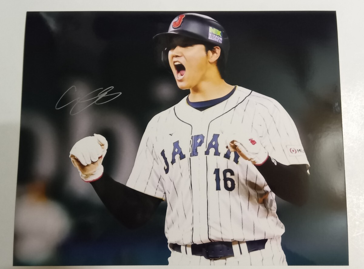 MLB ドジャース 大谷翔平 直筆サイン入りフォト 6切りサイズ MLB 侍