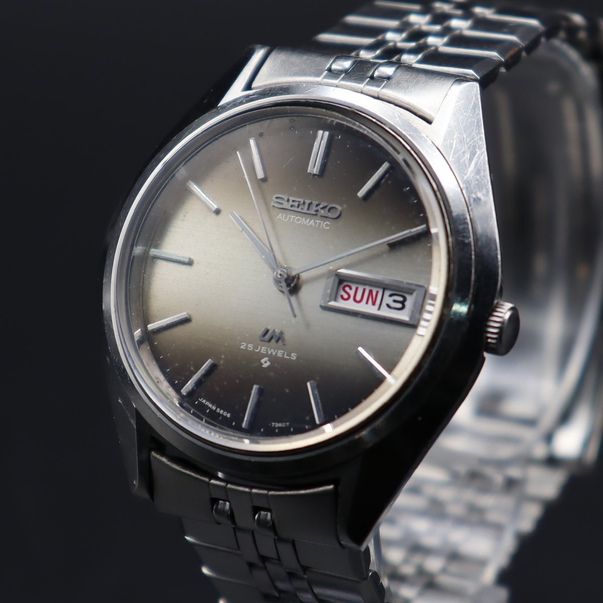 SEIKO LM セイコー ロードマチック 5606-7191 自動巻き 茶系文字盤 23