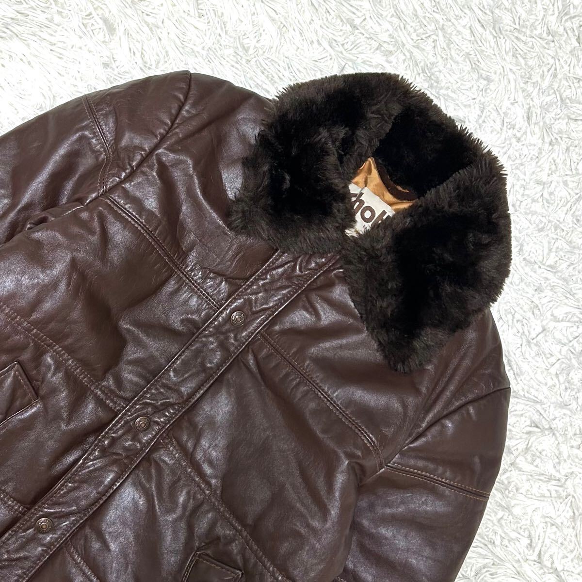 1円【極美品 定価10万相当】Schott ショット ダウンジャケット ボマー