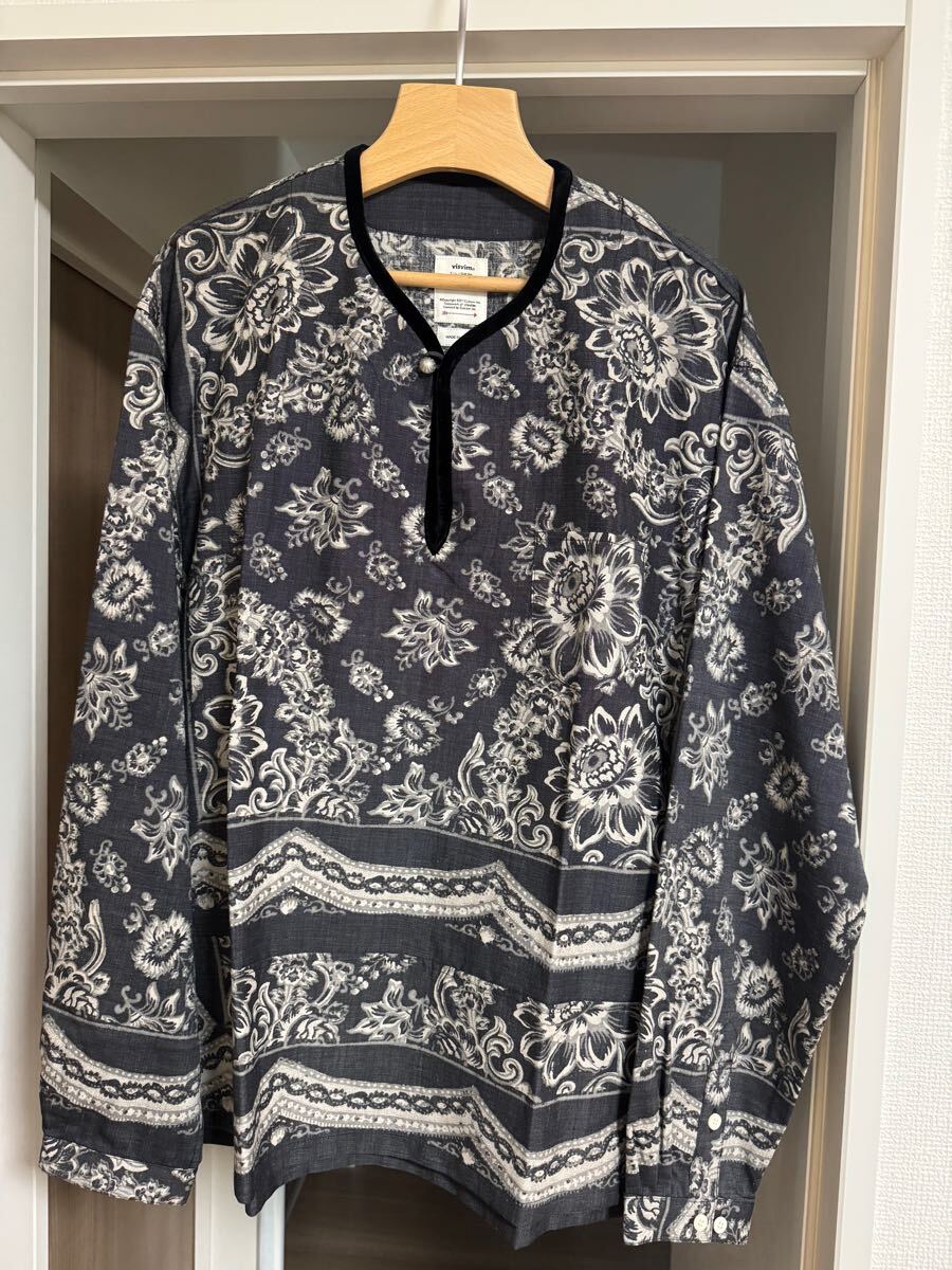 未使用品visvim TUNIC P.O. WILDFLOWER P.W./BLACK 2 【公式通販】