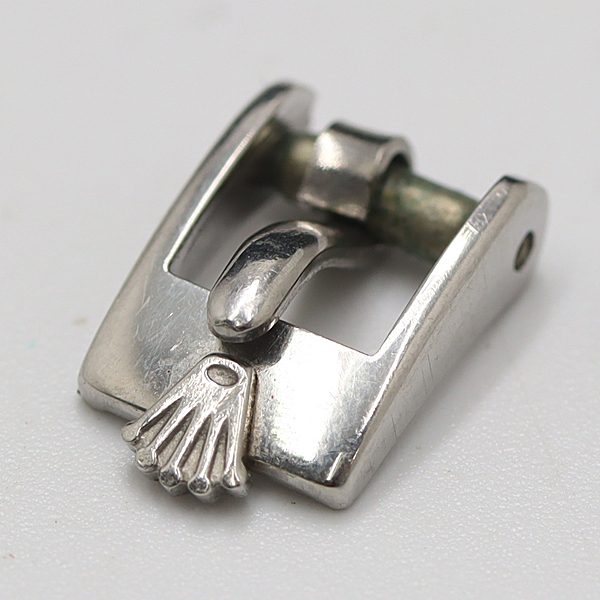 1円 良品 ロレックス 純正尾錠 バックル 6mm用 シルバーカラー