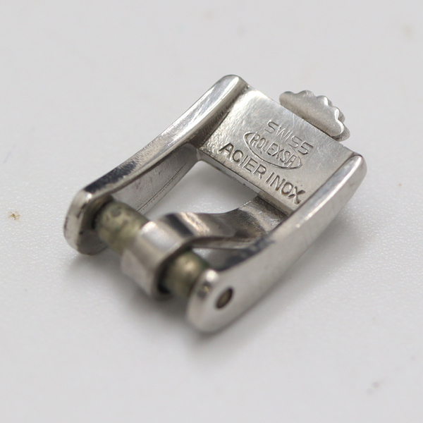 1円 良品 ロレックス 純正尾錠 バックル 6mm用 シルバーカラー