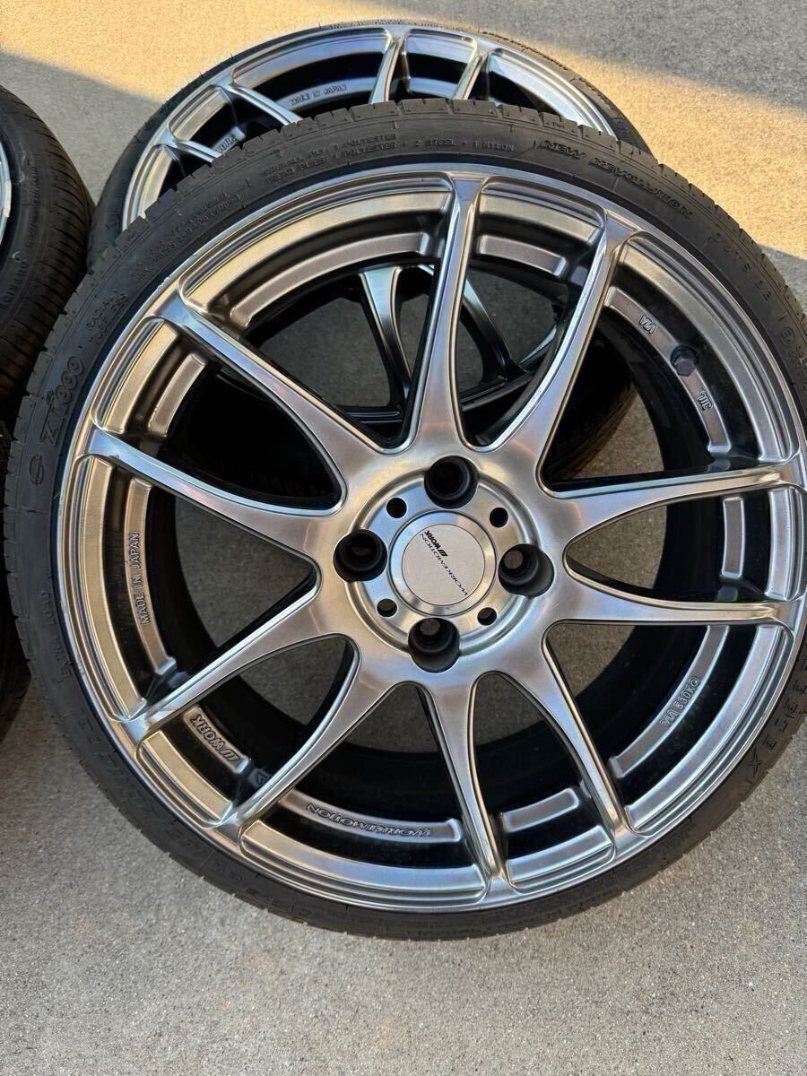 WORK EMOTION KIWAMI ワークエモーション　極　16インチ１６×６.５ｊ ＋４２ ＰＣＤ１００ ４穴　タイヤバリ溝_3