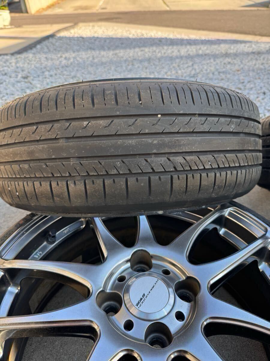 WORK EMOTION KIWAMI ワークエモーション　極　16インチ１６×６.５ｊ ＋４２ ＰＣＤ１００ ４穴　タイヤバリ溝_6