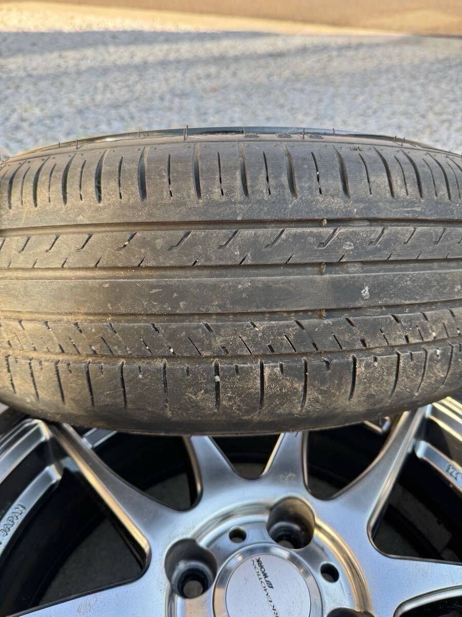 WORK EMOTION KIWAMI ワークエモーション　極　16インチ１６×６.５ｊ ＋４２ ＰＣＤ１００ ４穴　タイヤバリ溝_7