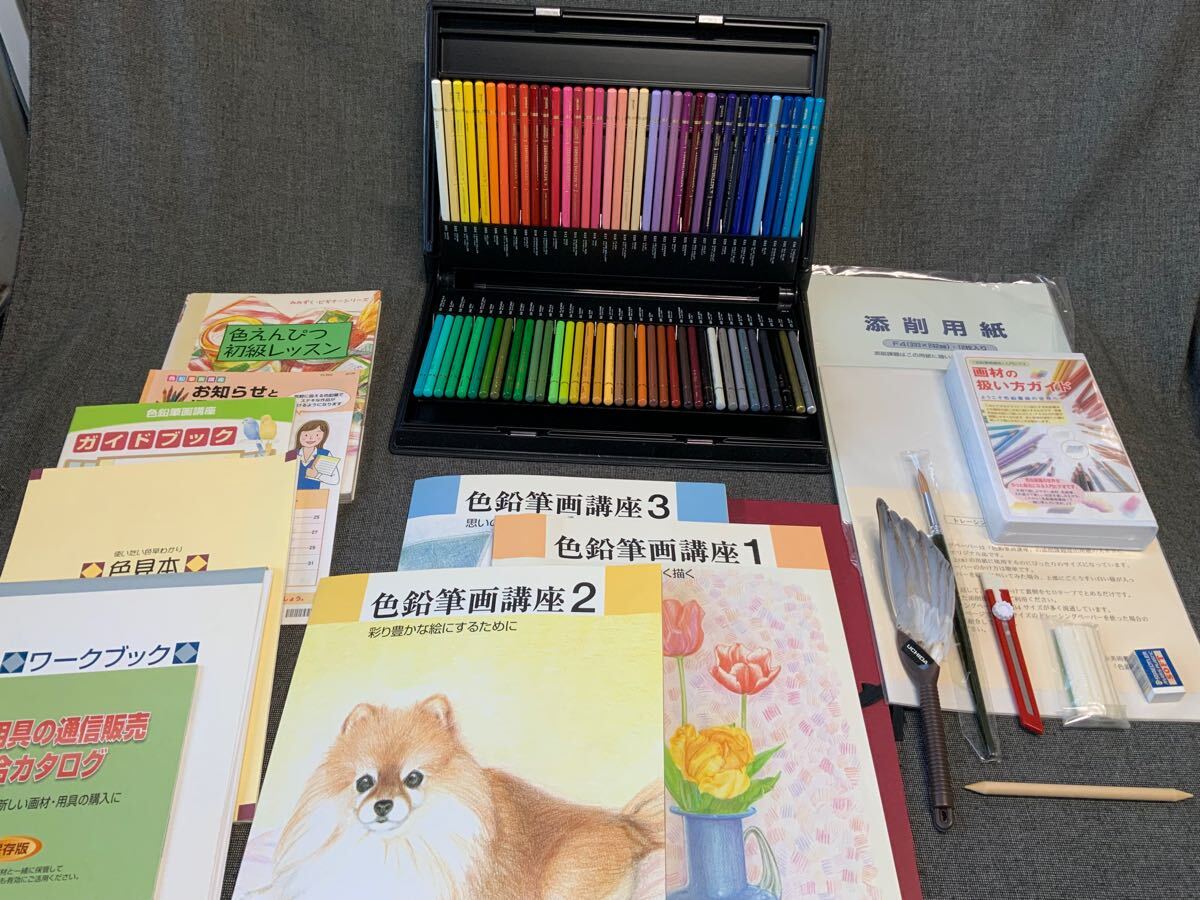 R19d3 色鉛筆画 教材一式 ユーキャン での購入品 (欠品あり: 水彩