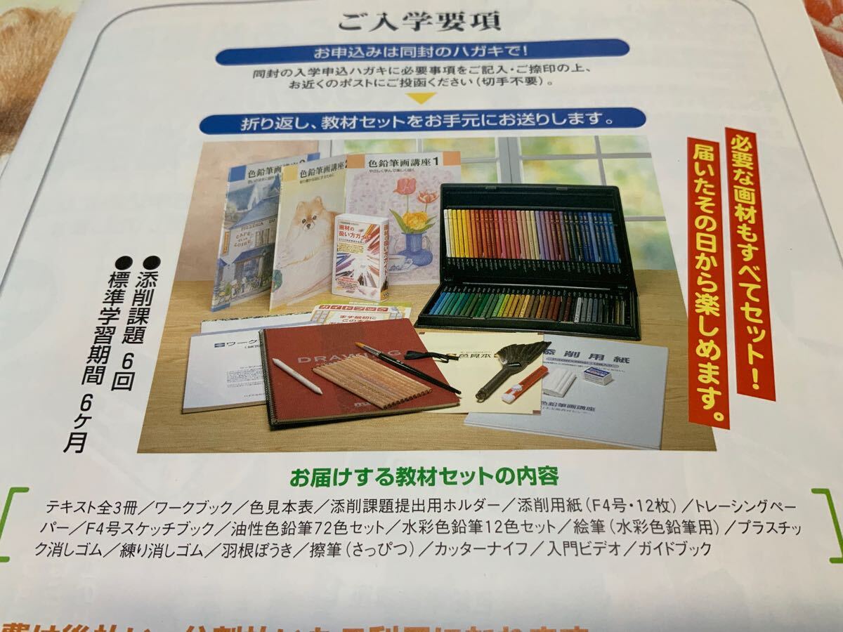 R19d3 色鉛筆画 教材一式 ユーキャン での購入品 (欠品あり: 水彩