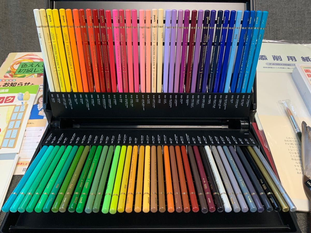 R19d3 色鉛筆画 教材一式 ユーキャン での購入品 (欠品あり: 水彩